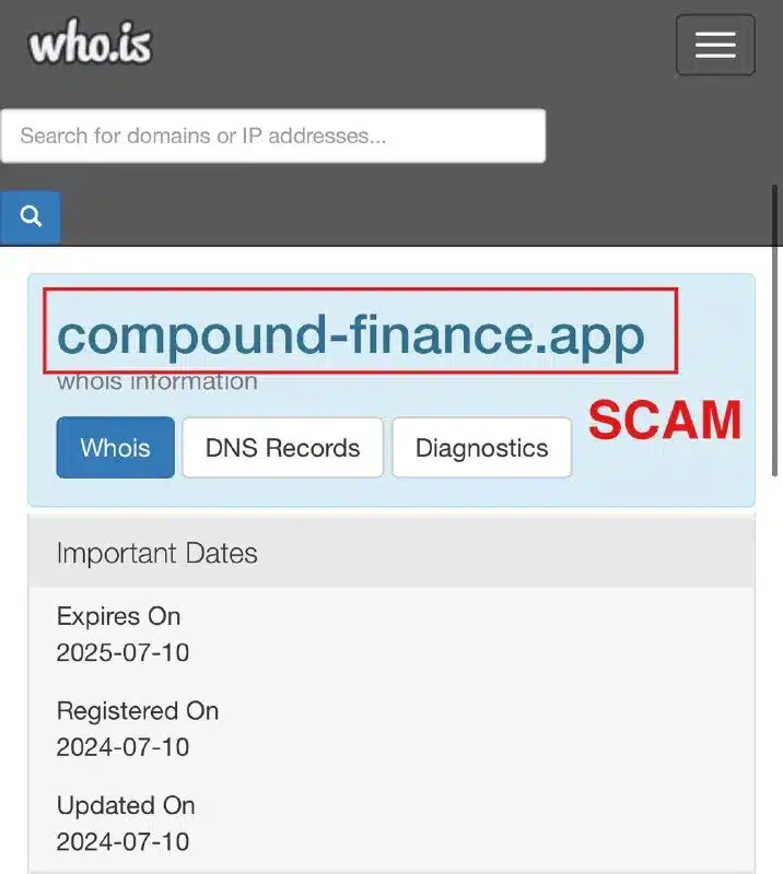 Compound Finance web sitesinin hacklendiği iddia ediliyor: rapor - 1