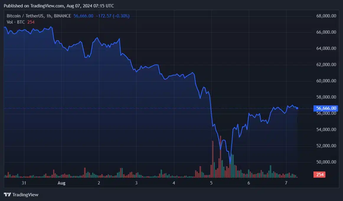 Bitcoin 57 bin dolarda tutunurken 9,8 milyon cüzdan hâlâ zararda - 1